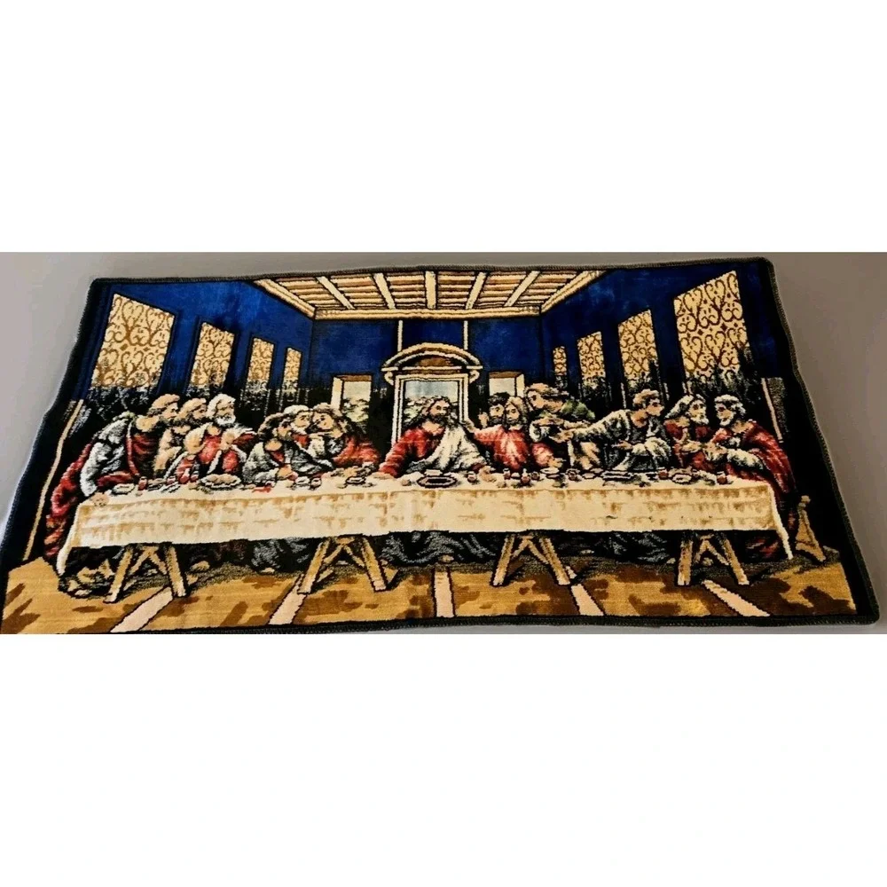 Last Supper Vintage‎ Woven Wall Art Tapestry Table Runner 37.5x19.5 Religious